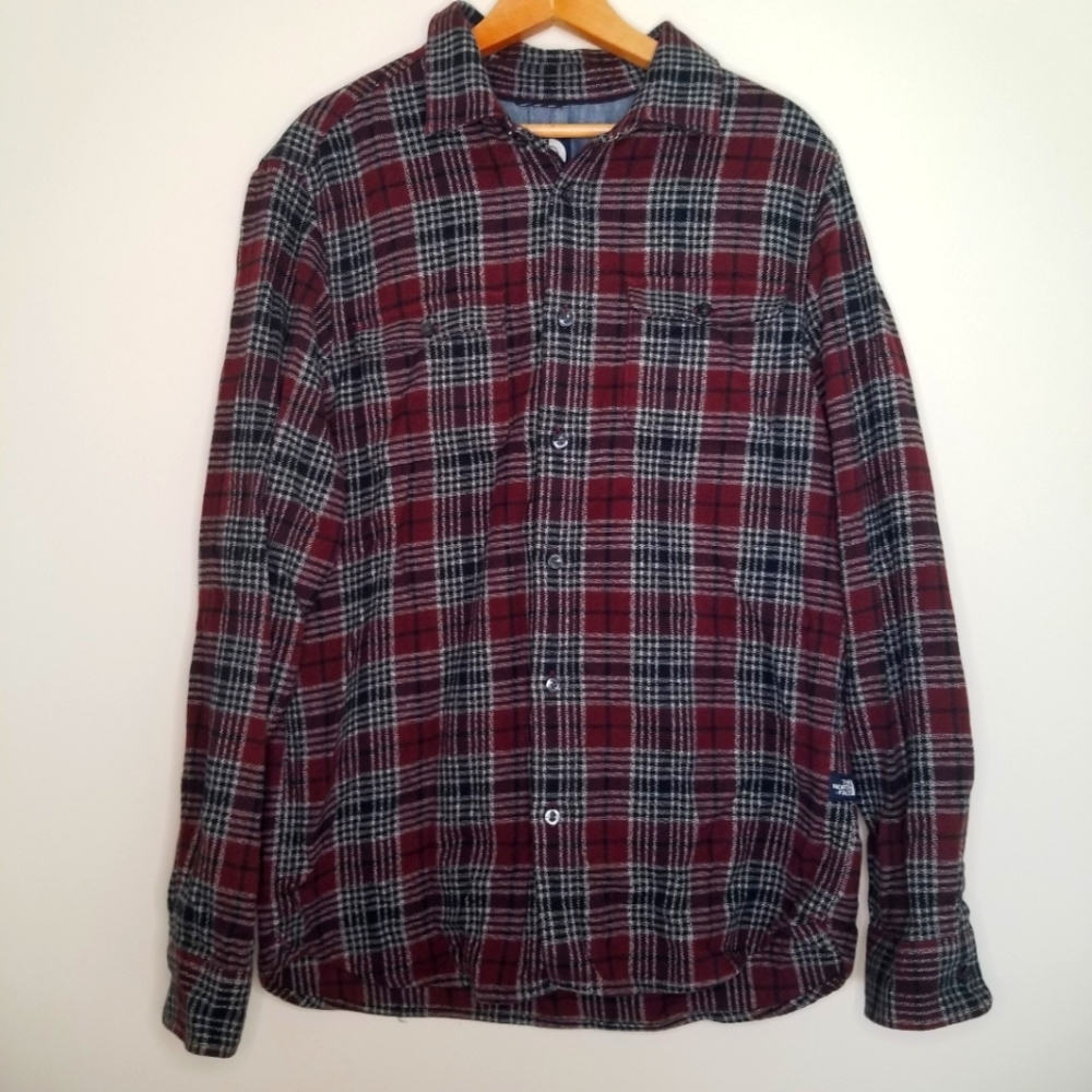 The North Face flannel long-sleeve